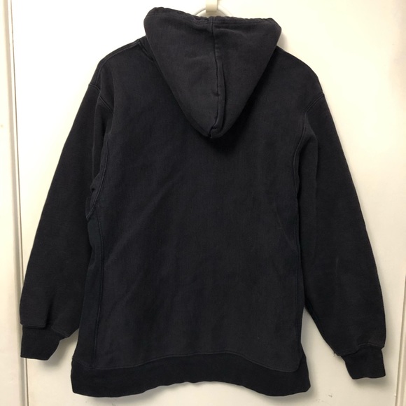 COPY - VINTAGE BRONX ZOO NEW YORK 90s REVERSE WEAVE HOODIE SWEATSHIRT NAVY MEDI… - Picture 5 of 8